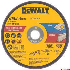 Disco abrasivo Dewalt 76mm para metal y acero inoxidable DT20592-QZ