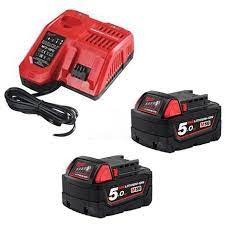 Kit NRG M18™ Milwaukee 2 baterías 5.0ah + cargador doble 4933471980