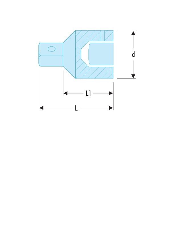 Reductor 1" para vasos 3/4"