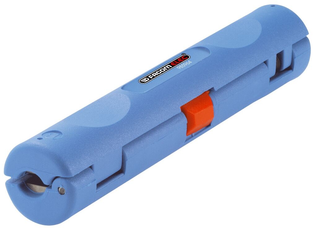 Herramienta para desenvainar y pelar cables coaxiales