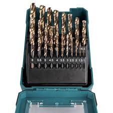 Estuche Brocas Makita HSS M-Force 19 piezas D-67583