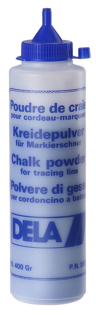 Polvo de talco azul