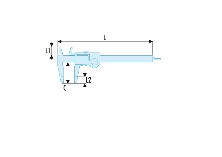 Calibre con indicador digital - 1/100º
