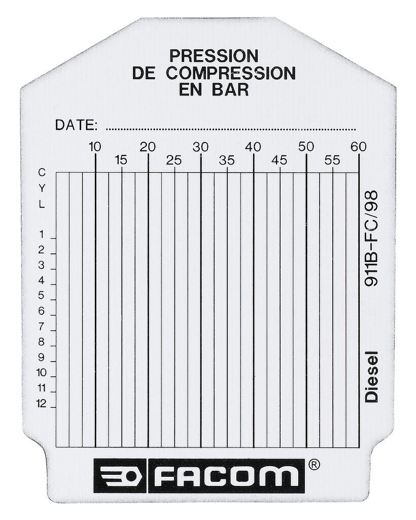 Bolsa de 100 fichas de control - diésel