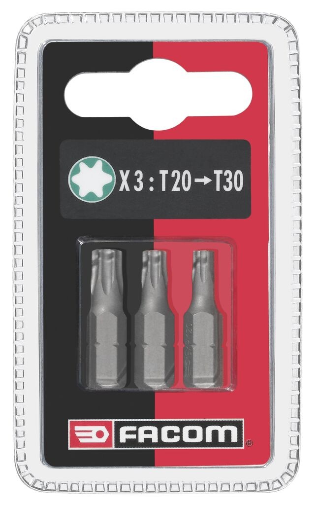 Juego de 3 puntas estándar serie 1 Torx® T20-25-30