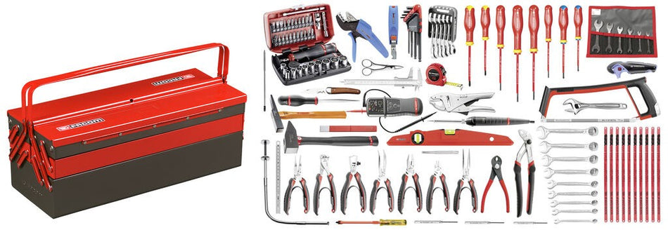 Selección electrónico 120 herramientas - caja de herramientas metal