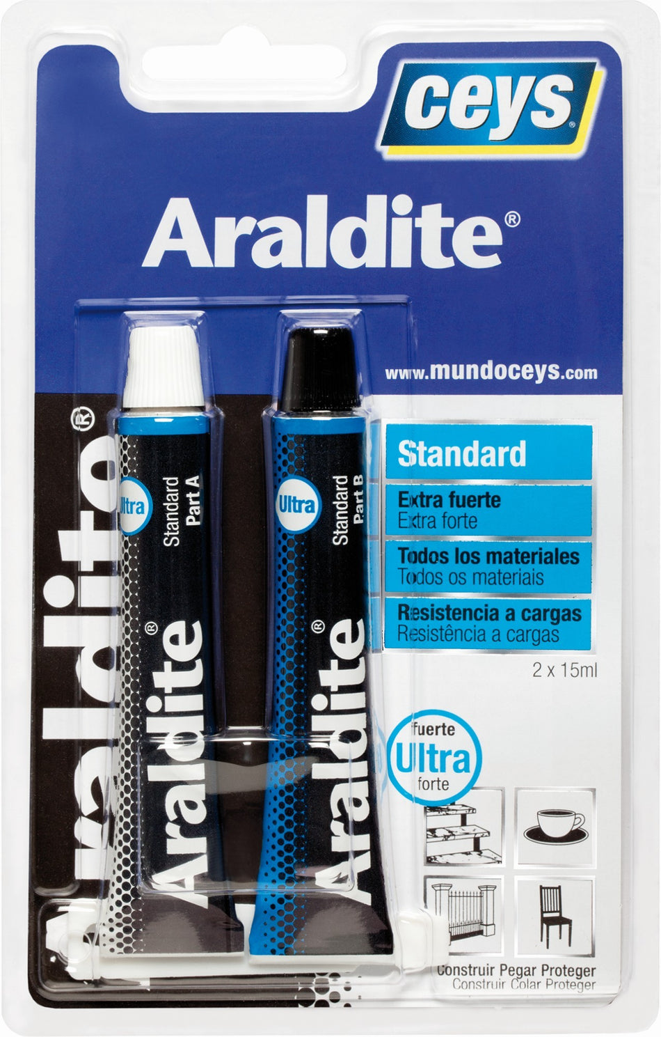 ARALDITE STANDARD BLISTER GRANDE 15+15ML