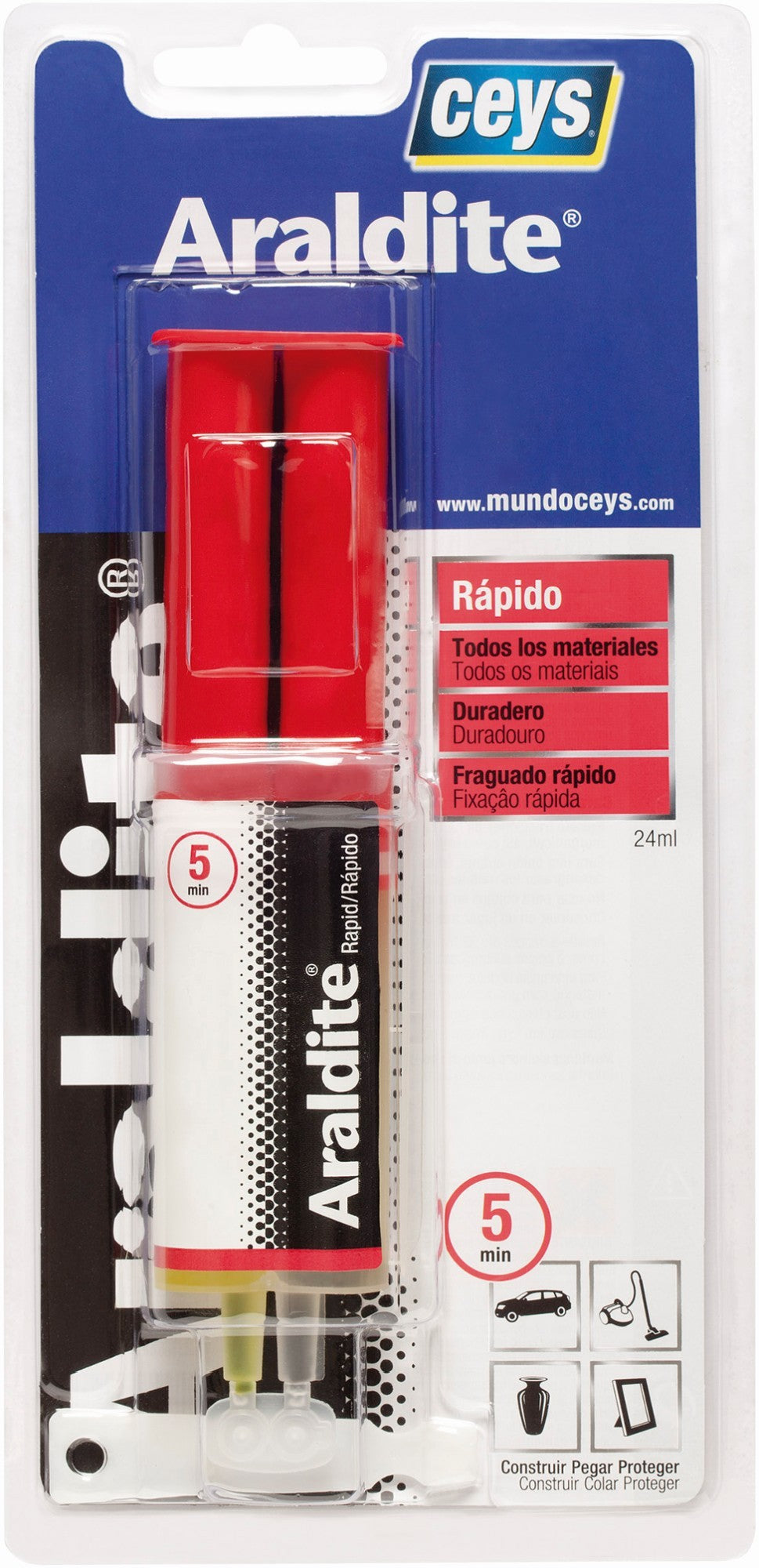 ARALDITE RAPIDO JERINGA BLISTER 24ML