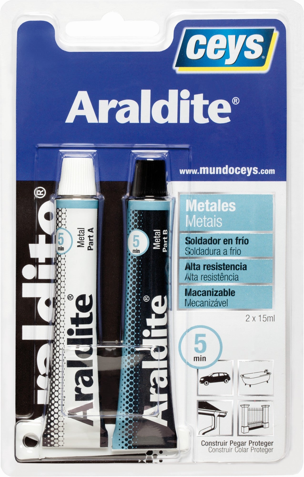 ARALDITE ESPECIAL METALES 8080 BL 47G