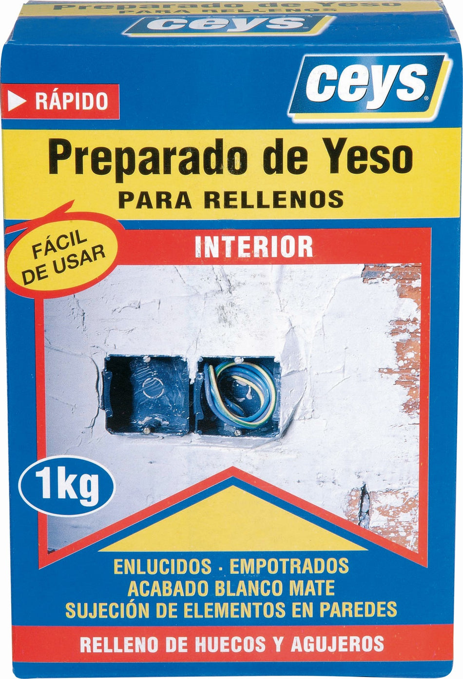 CEYS PREPARADO DE YESO PARA RELLENOS 1KG