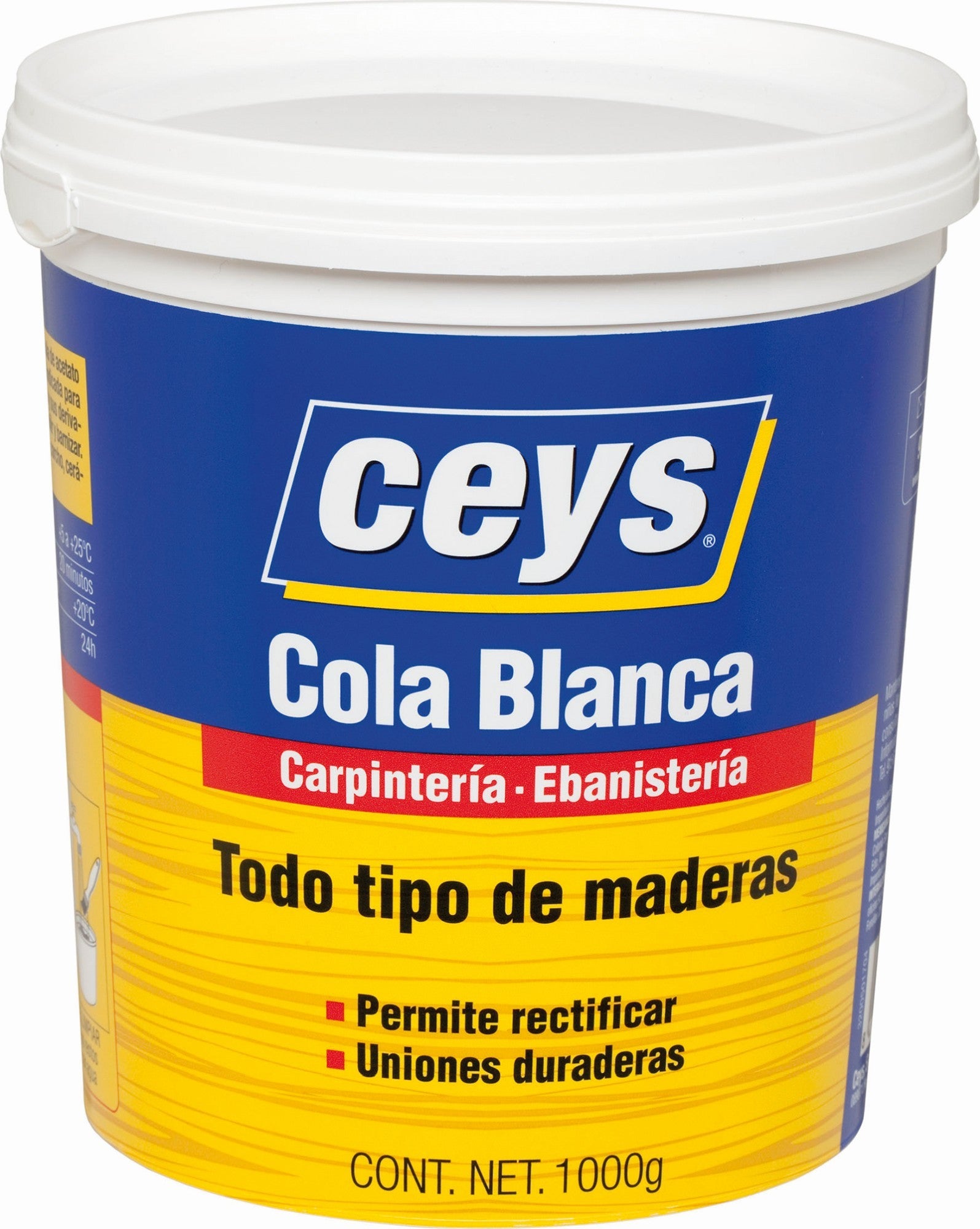 CEYS COLA BLANCA MADERA BOTE 1KG