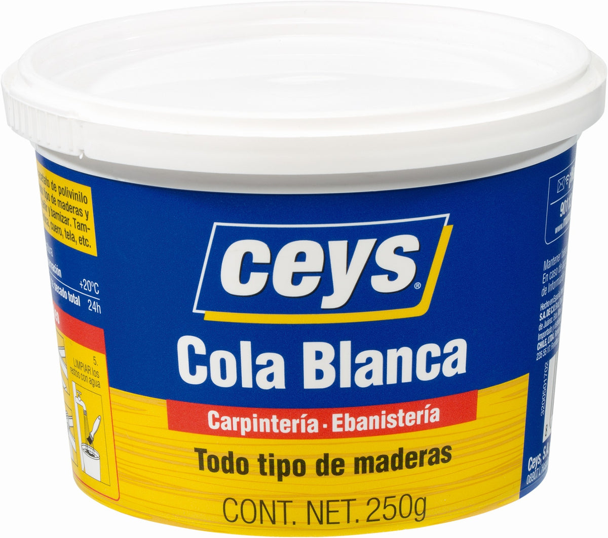 CEYS COLA BLANCA MADERA BOTE 1/4KG