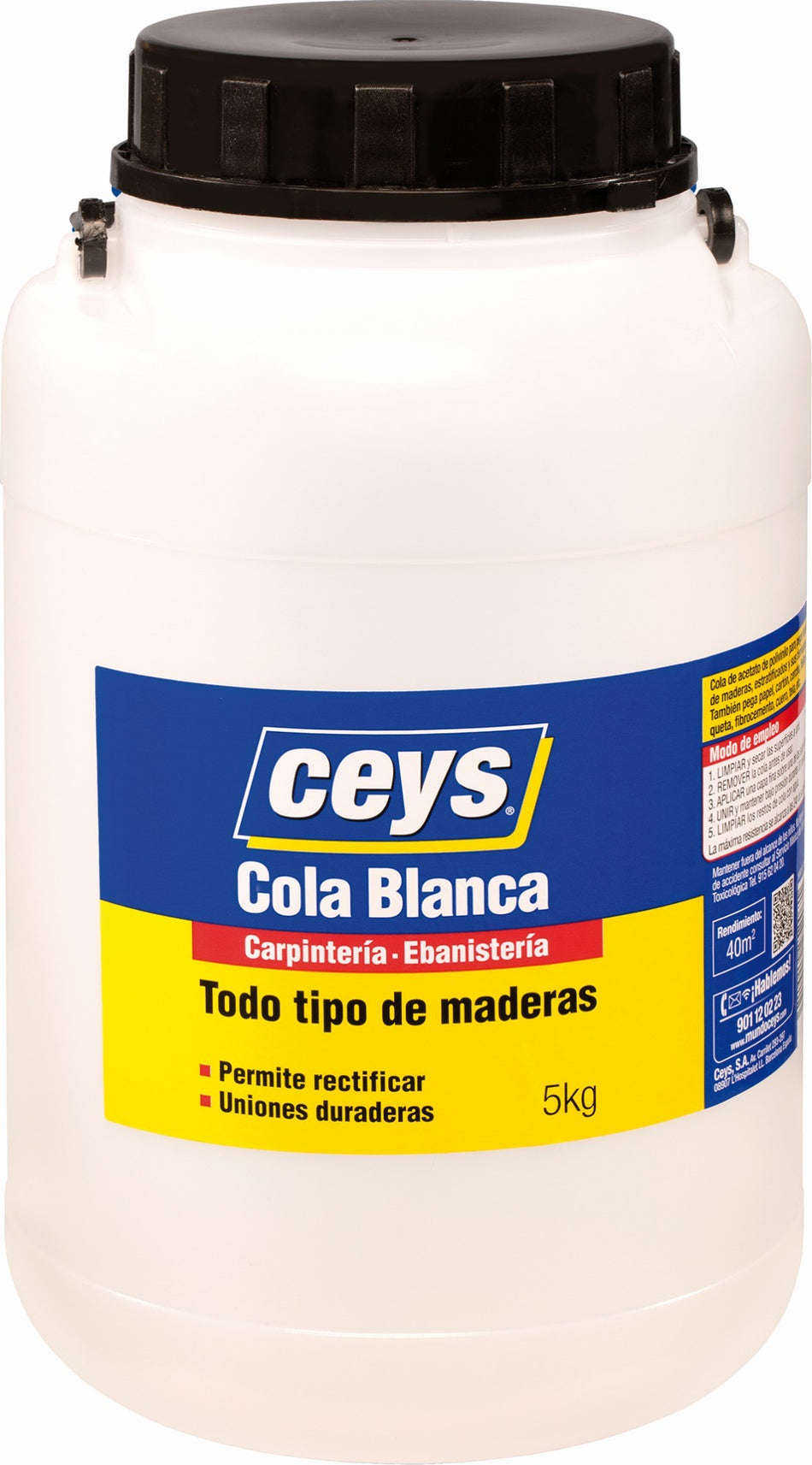 CEYS COLA BLANCA MADERA BOTE BE 5KG