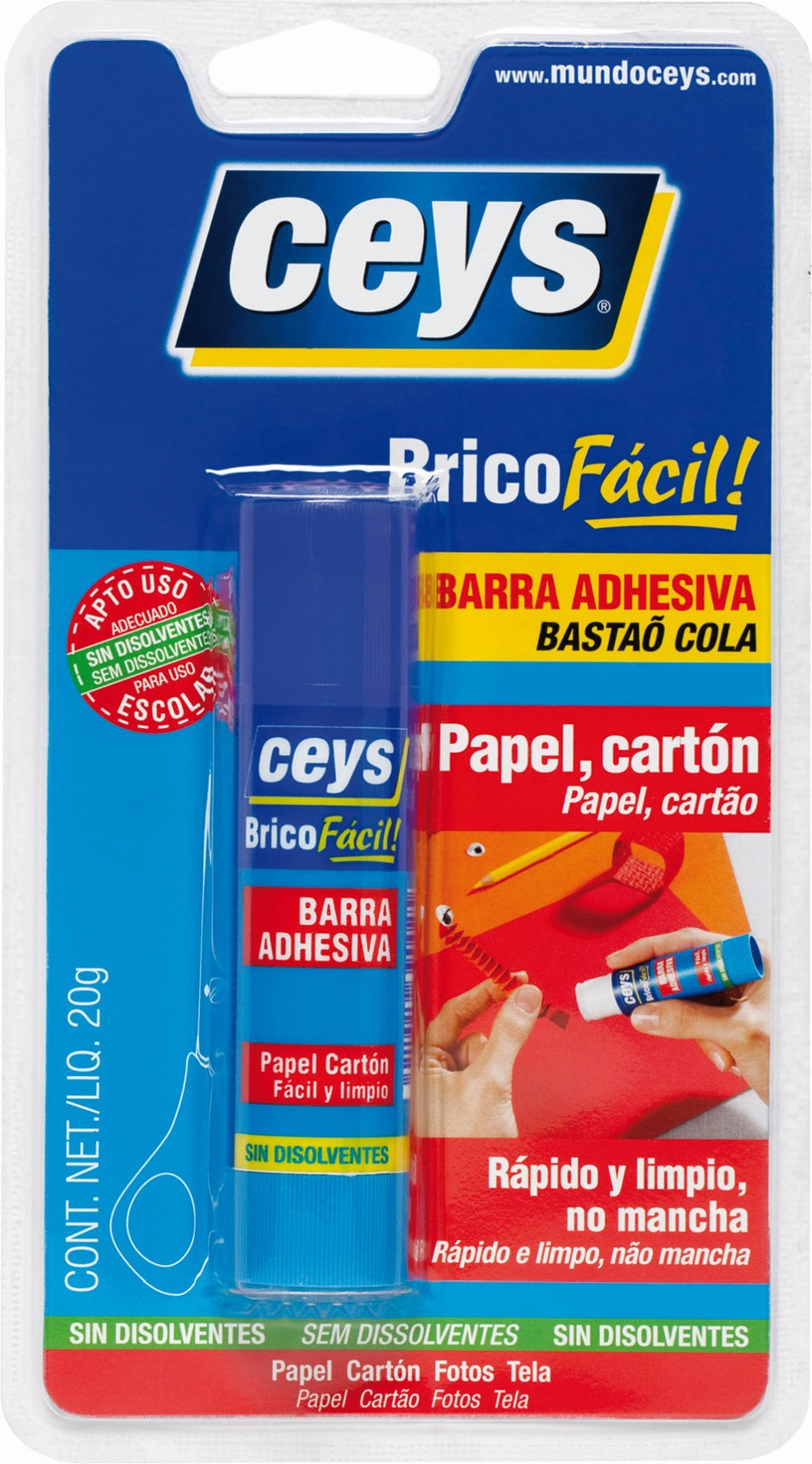 CEYS BRICOFACIL BARRA ADHESIVA STICK