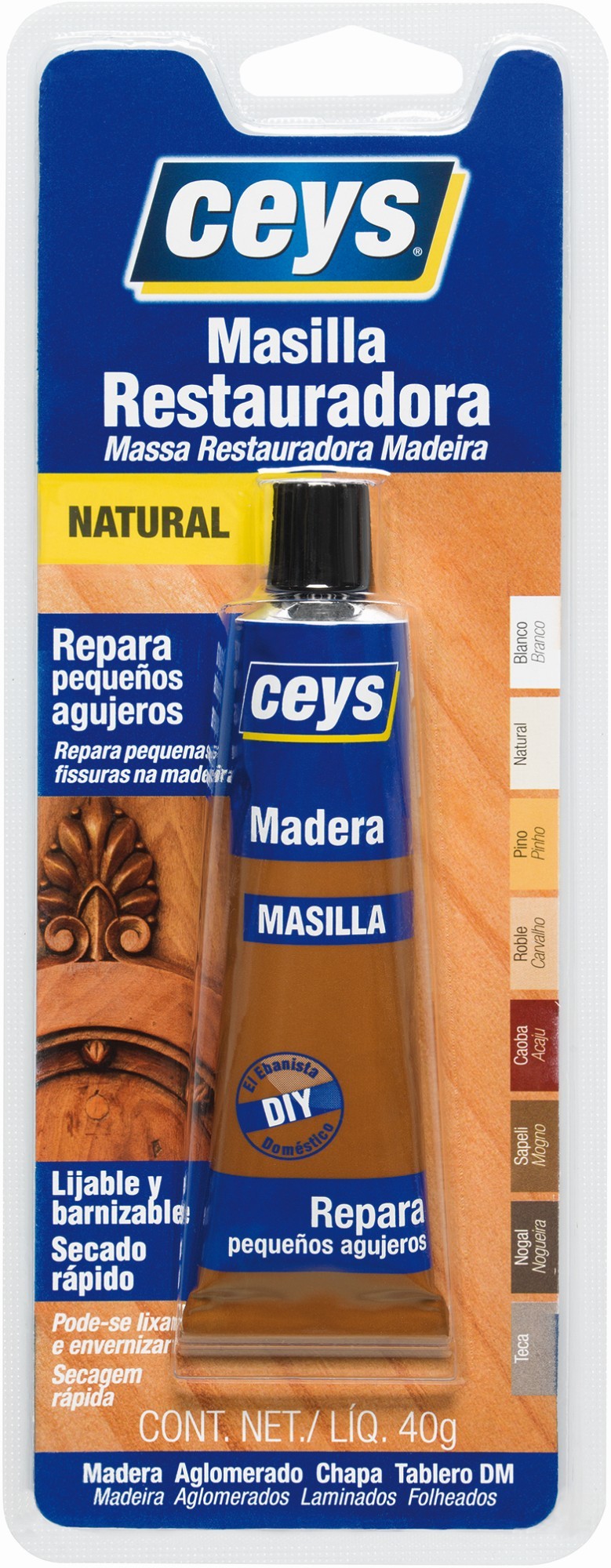 CEYS RESTAURADOR MADERA CAJA MIXTA 24U.