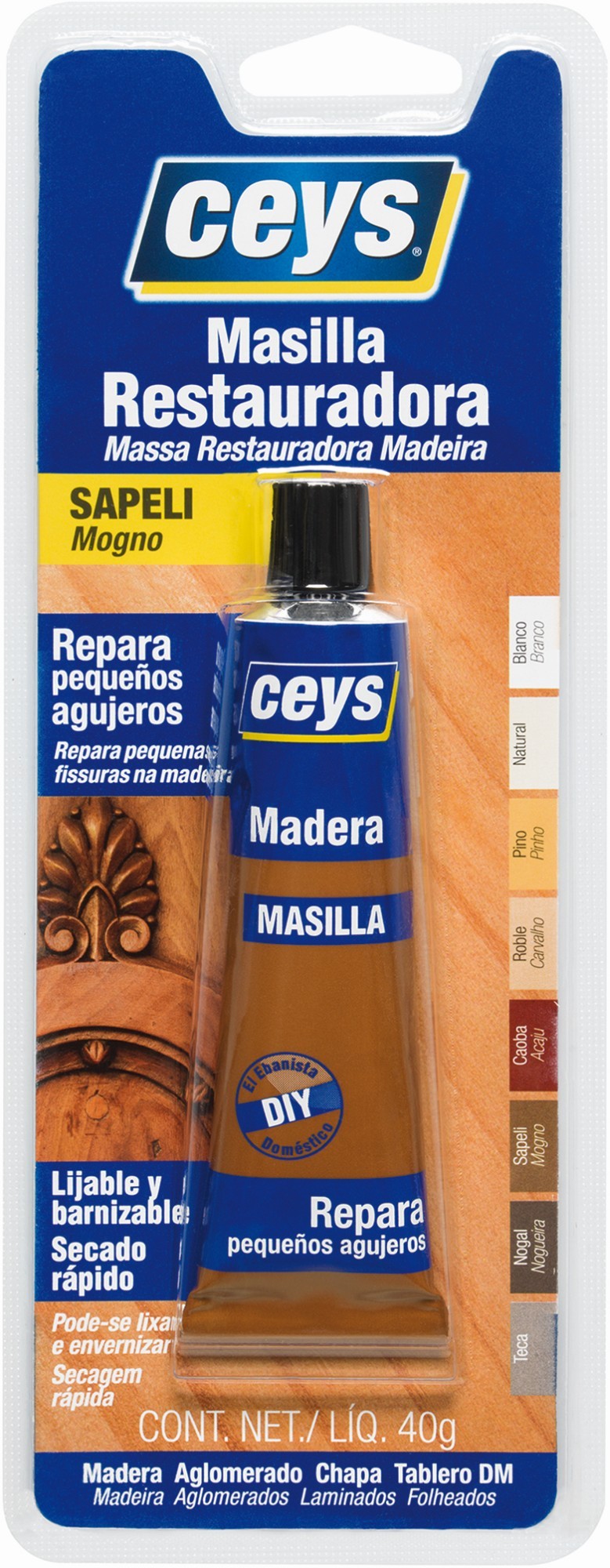 CEYS RESTAURADOR MADERA SAPELI TUBO 40G