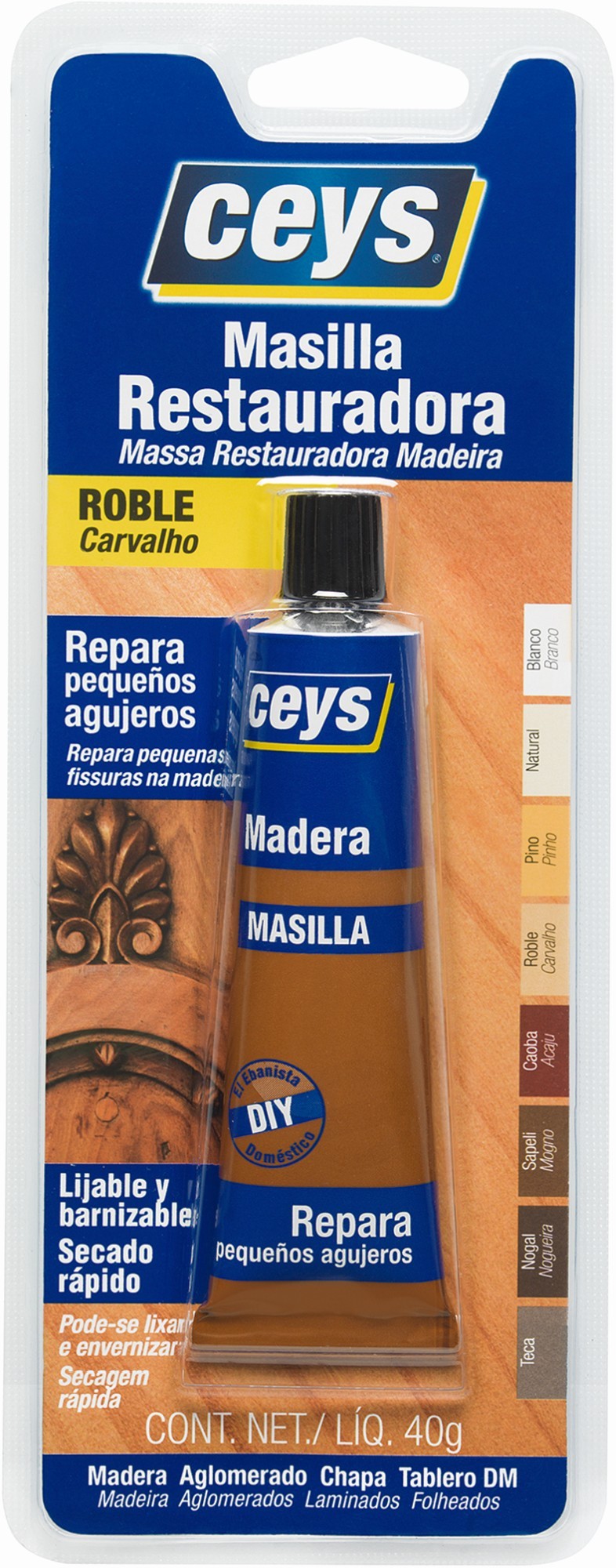 CEYS RESTAURADOR MADERA ROBLE TUBO 40G