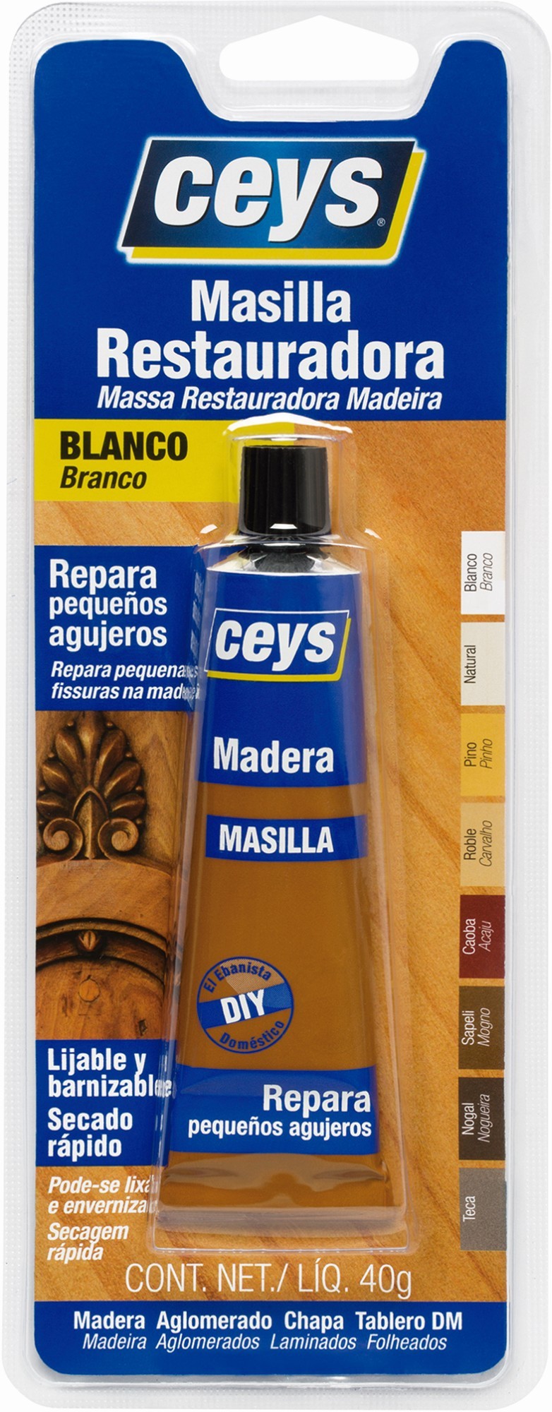 CEYS RESTAURADOR MADERA BLANCO TUBO 40G