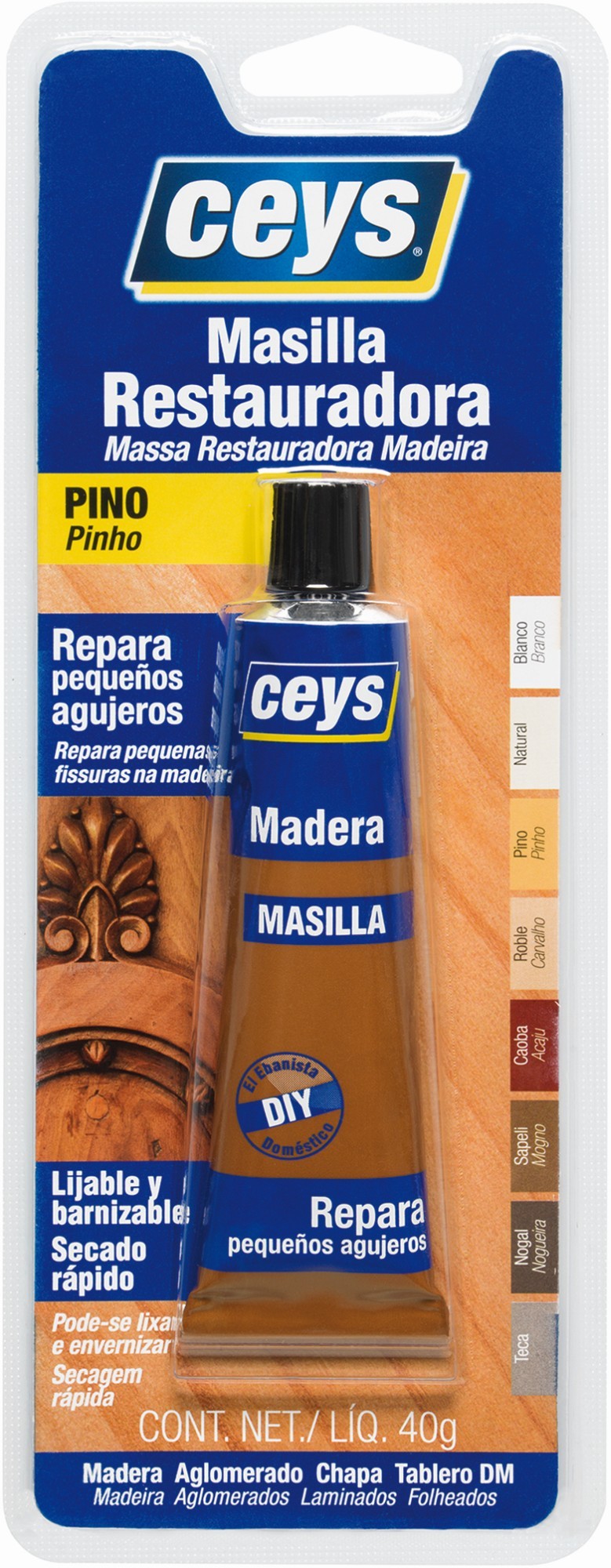 CEYS RESTAURADOR MADERA PINO TUBO 40G