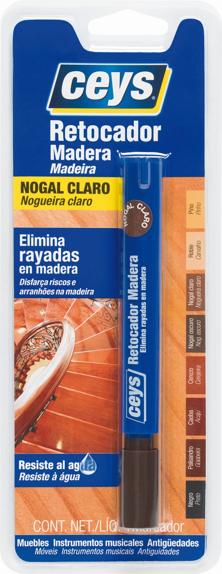 CEYS RETOCADOR MADERA NOGAL CLARO