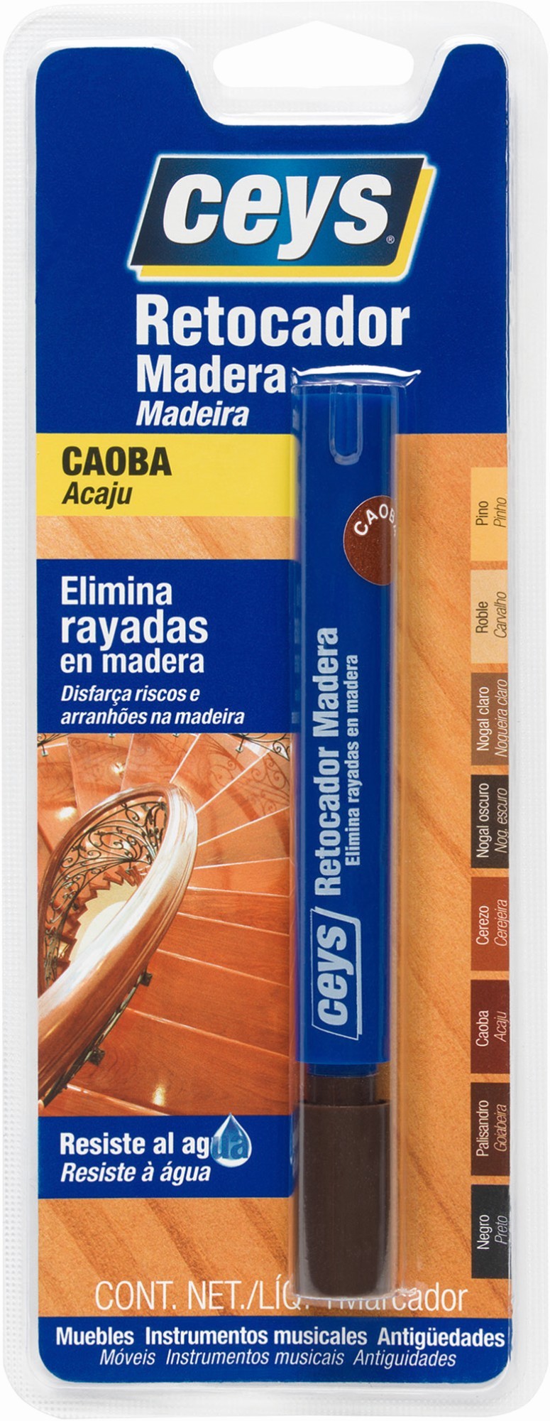 CEYS RETOCADOR MADERA CAOBA