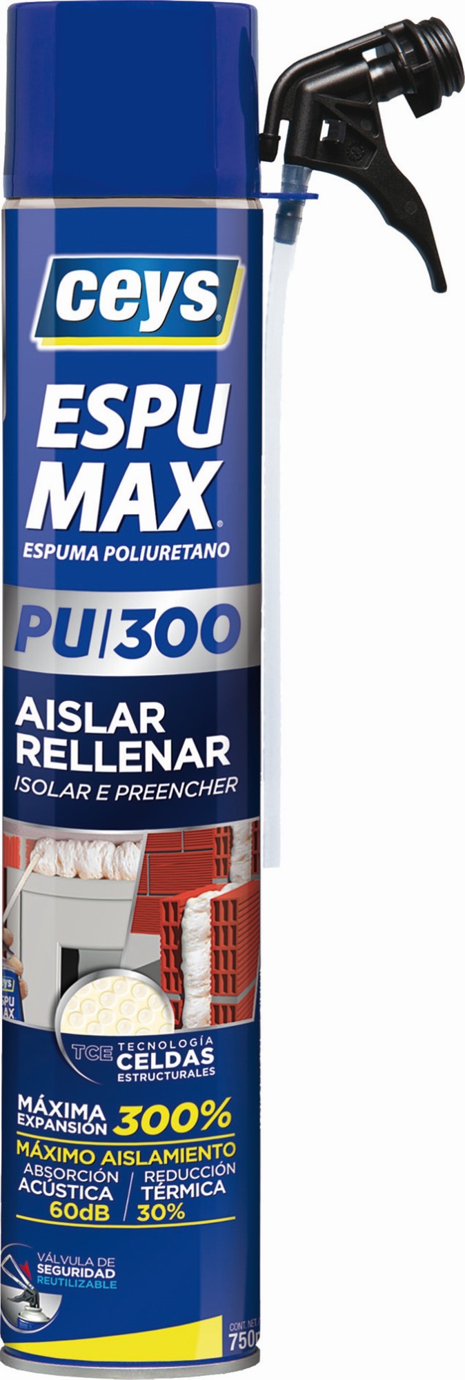 ESPUMAX AISLAR Y RELLENAR CANULA 750ML