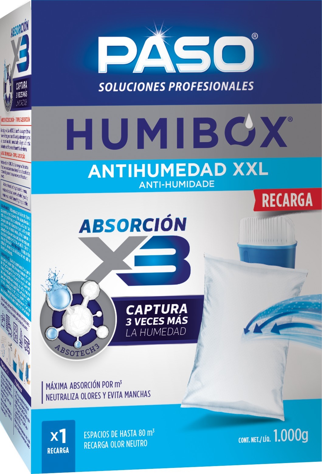 PASO HUMIBOX ANTIHUMEDAD RECARGA 1000G