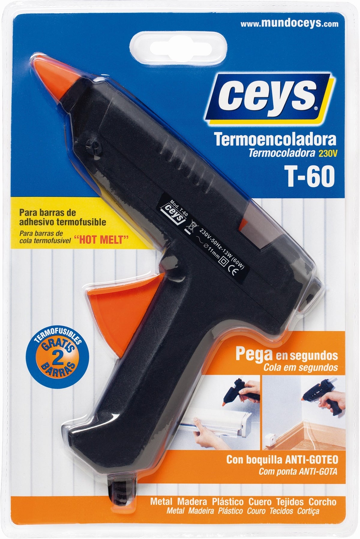 CEYS PISTOLA TERMOFUSIBLE T-60