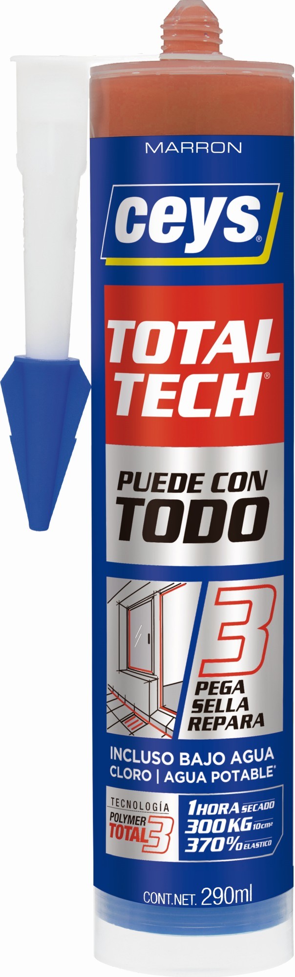 CEYS TOTAL TECH MARRON CARTUCHO 290ML