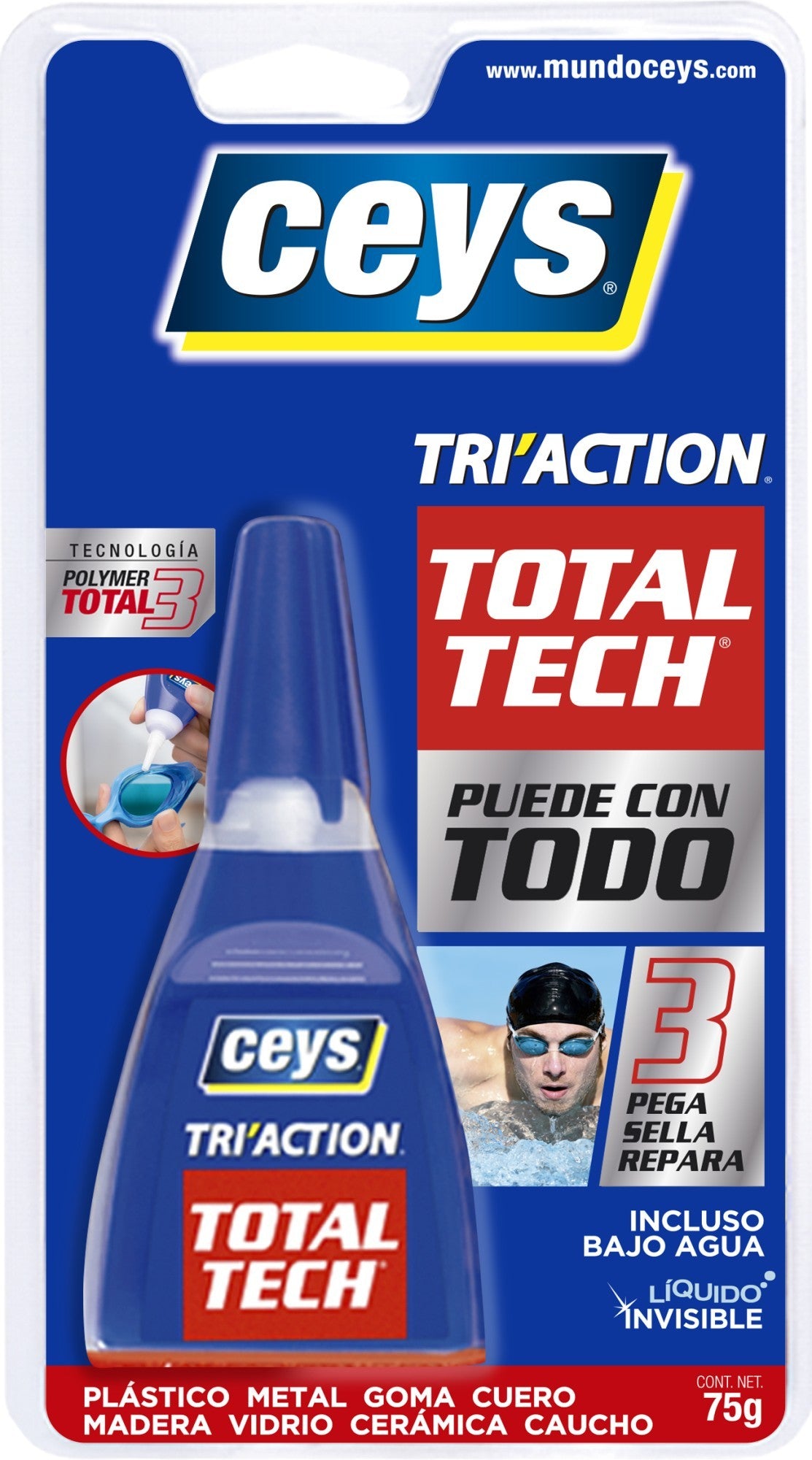 CEYS TRI'ACTION LÍQUIDO 75 G BLÍSTER