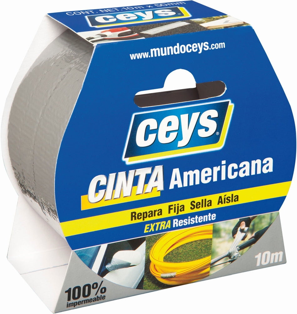 CEYS CINTA AMERICANA PLATA ROLLO 10MX50