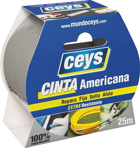 CEYS CINTA AMERICANA PLATA ROLLO 25MX50