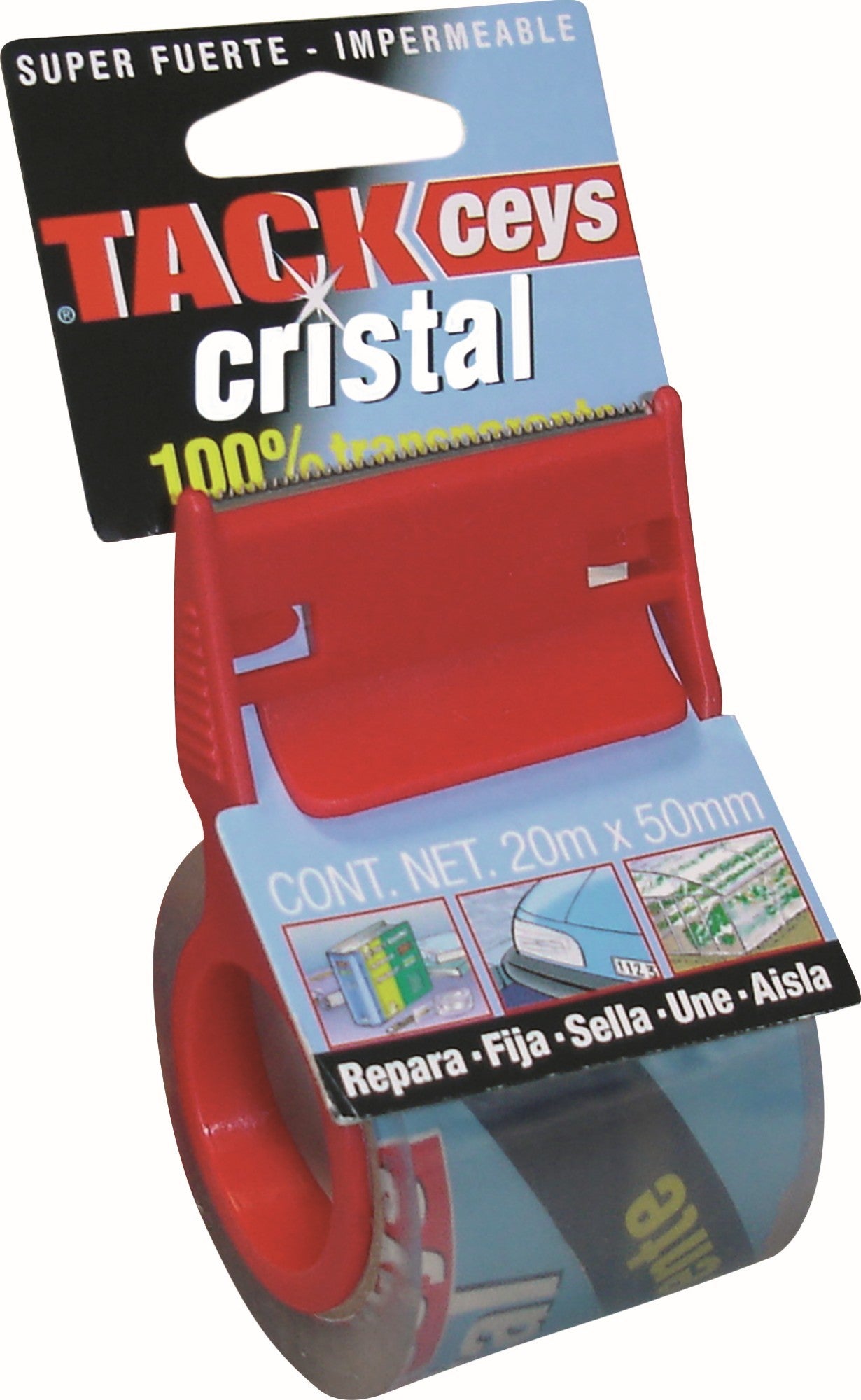 CEYS CINTA CRISTAL CON CORTADOR 20MX50MM