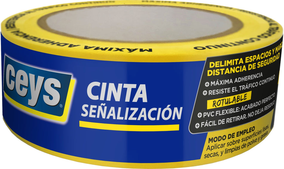 CINTA SEÑALIZACION 33Mx50MM