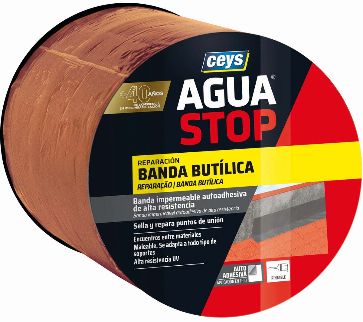 AGUASTOP BANDA IMP. BUTILO TEJA 15CMx10M