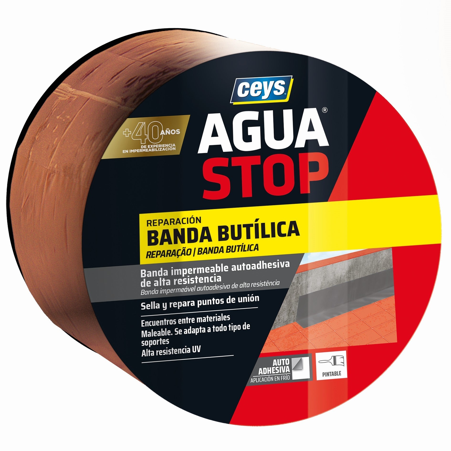 AGUASTOP BANDA IMP. BUTILO TEJA 10CMX10M