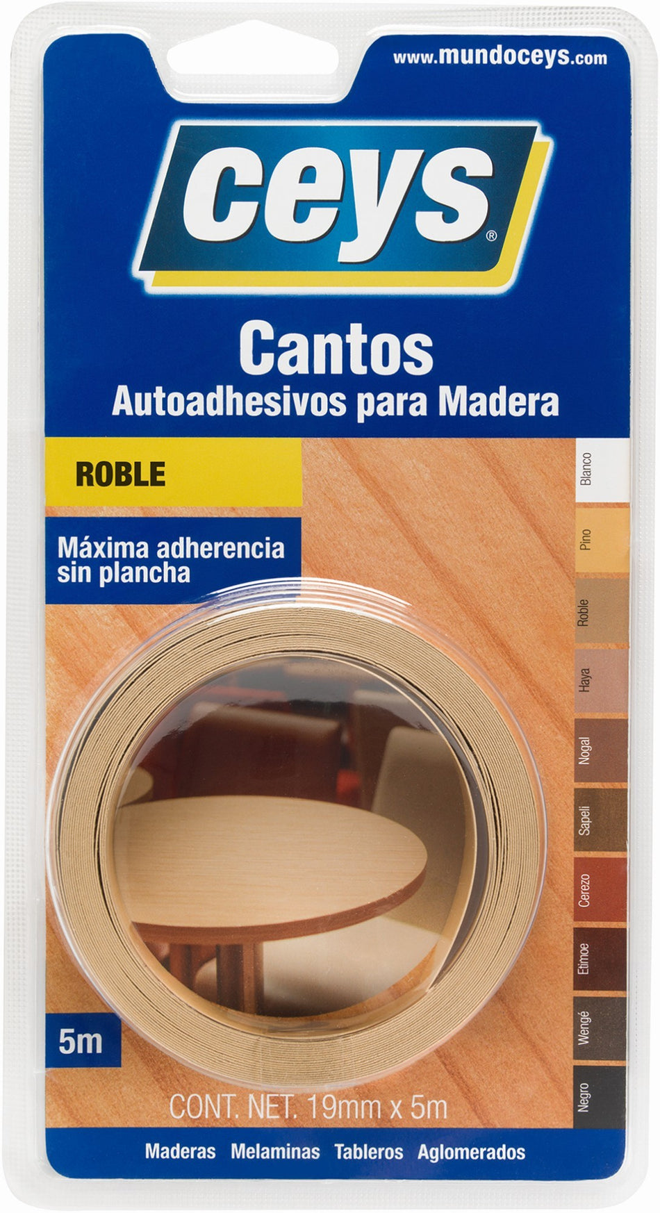 CEYS CANTO AUTOADHESIVO ROBLE ROLLO 5M