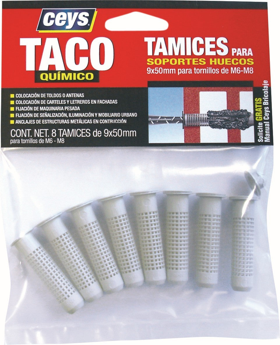 CEYS TAMICES TACO QUÍMICO 9X50MM 8U