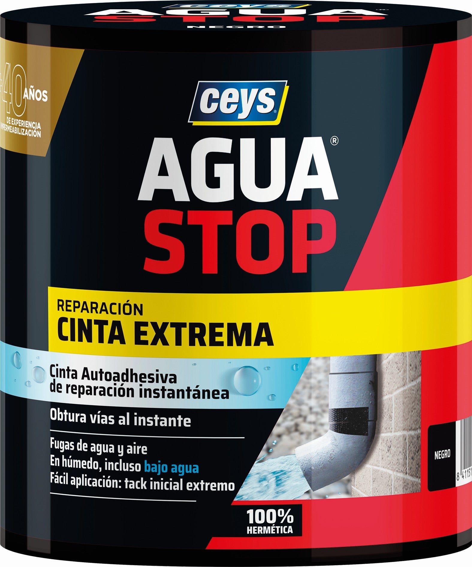 AGUASTOP CINTA EXTREMA NEGRA