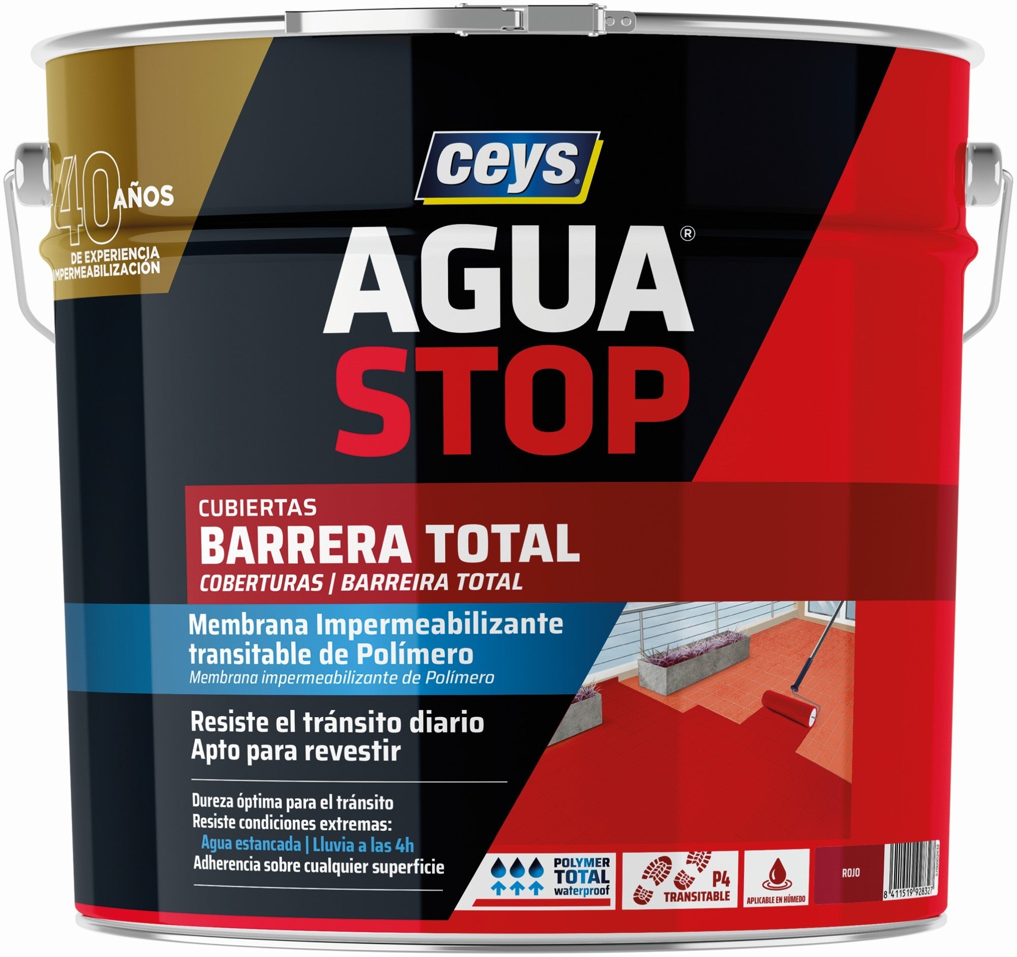 AGUA STOP BARRERA TOTAL 4KG ROJO