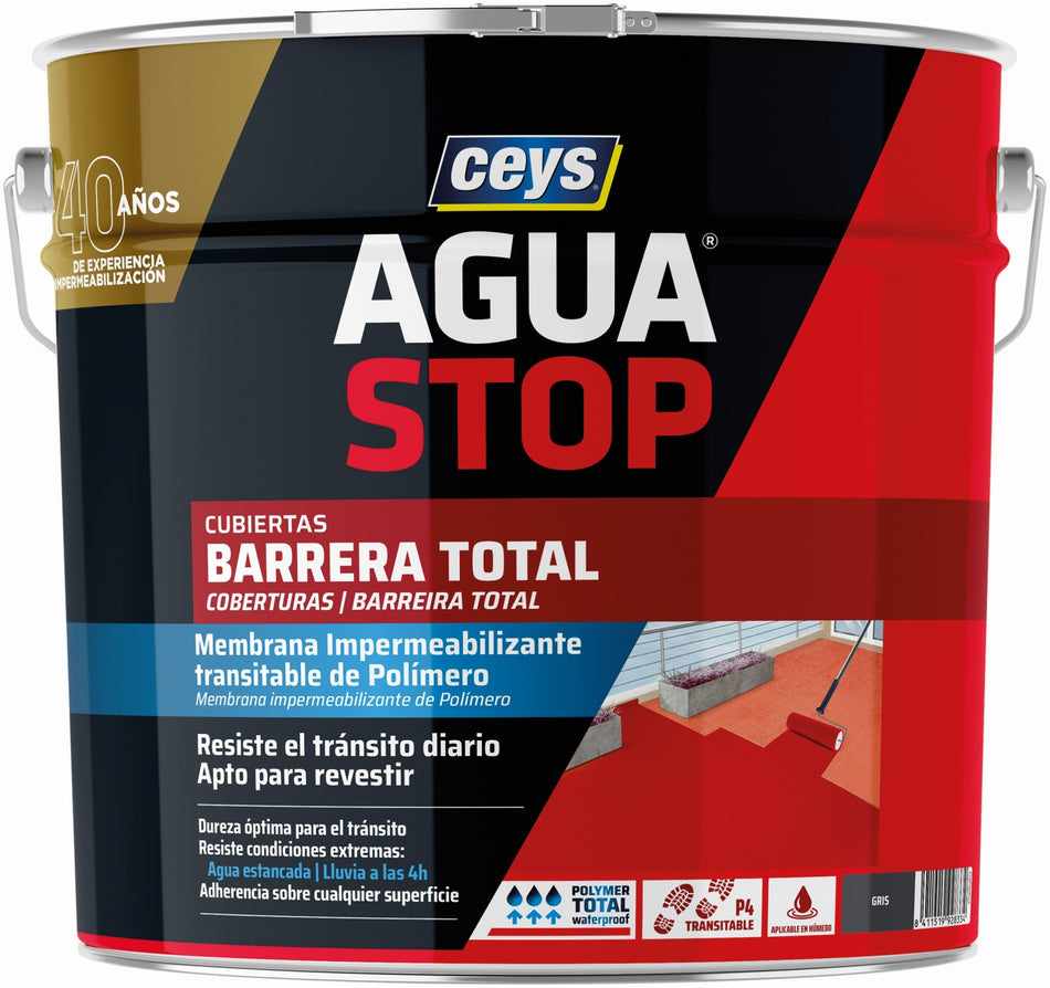 AGUA STOP BARRERA TOTAL 4KG GRIS