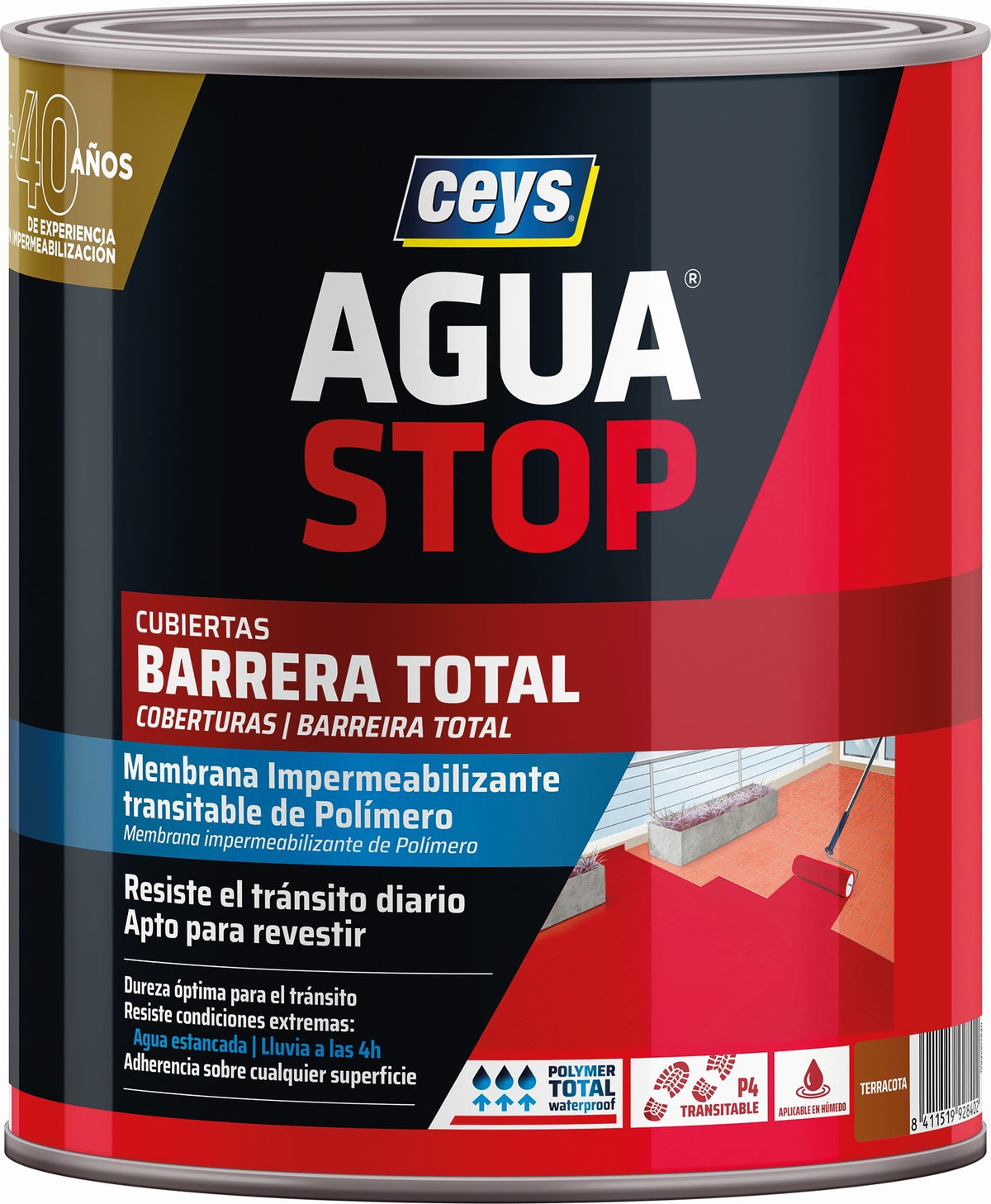 AGUA STOP BARRERA TOTAL 1KG TERRACOTA