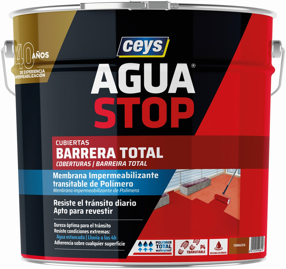 AGUA STOP BARRERA TOTAL 4KG TERRACOTA