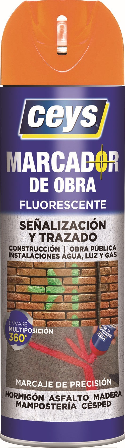 CEYS MARCADOR OBRA NARANJA 500ML