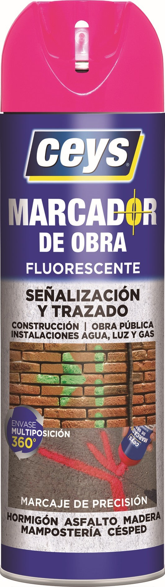 CEYS MARCADOR OBRA FUCSIA 500ML