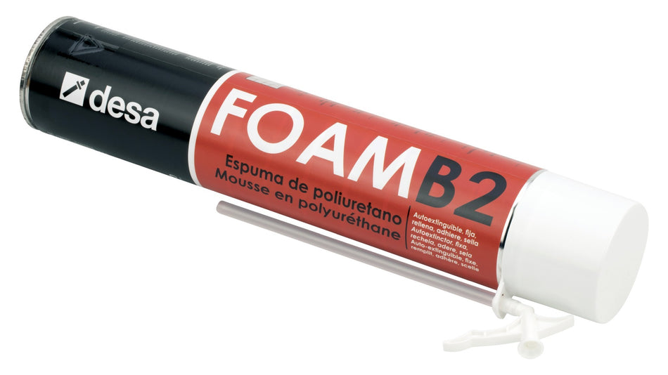 Desa foam B2 autoextinguible cánula