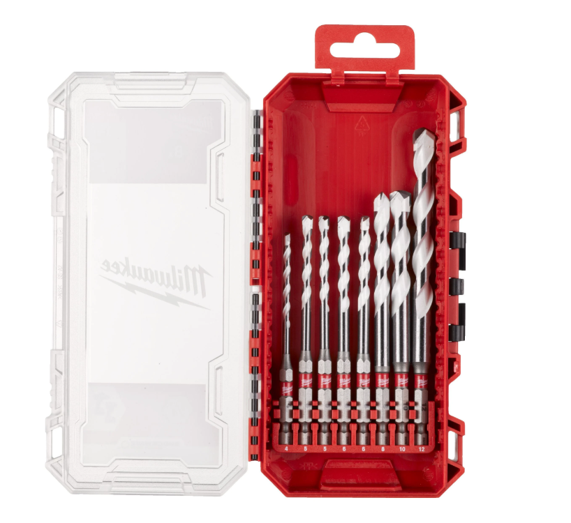 Estuche 8 Brocas Multimaterial compatible PACKOUT Milwaukee