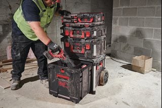 Baúl PACKOUT con Ruedas y Cajón Caja de Almacenamiento Milwaukee 4932498651