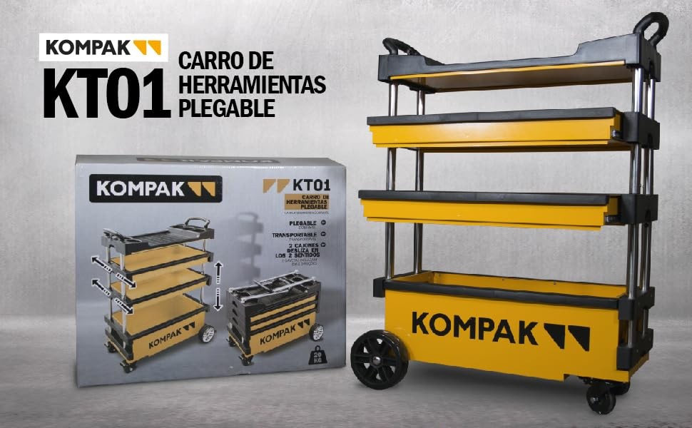 Carro herramientas Kompak plegable KT01