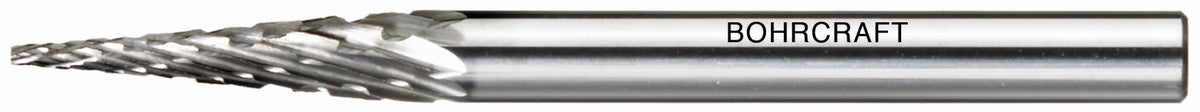 Bohrcraft Fresa rotativa metal duro forma M cónica en punto